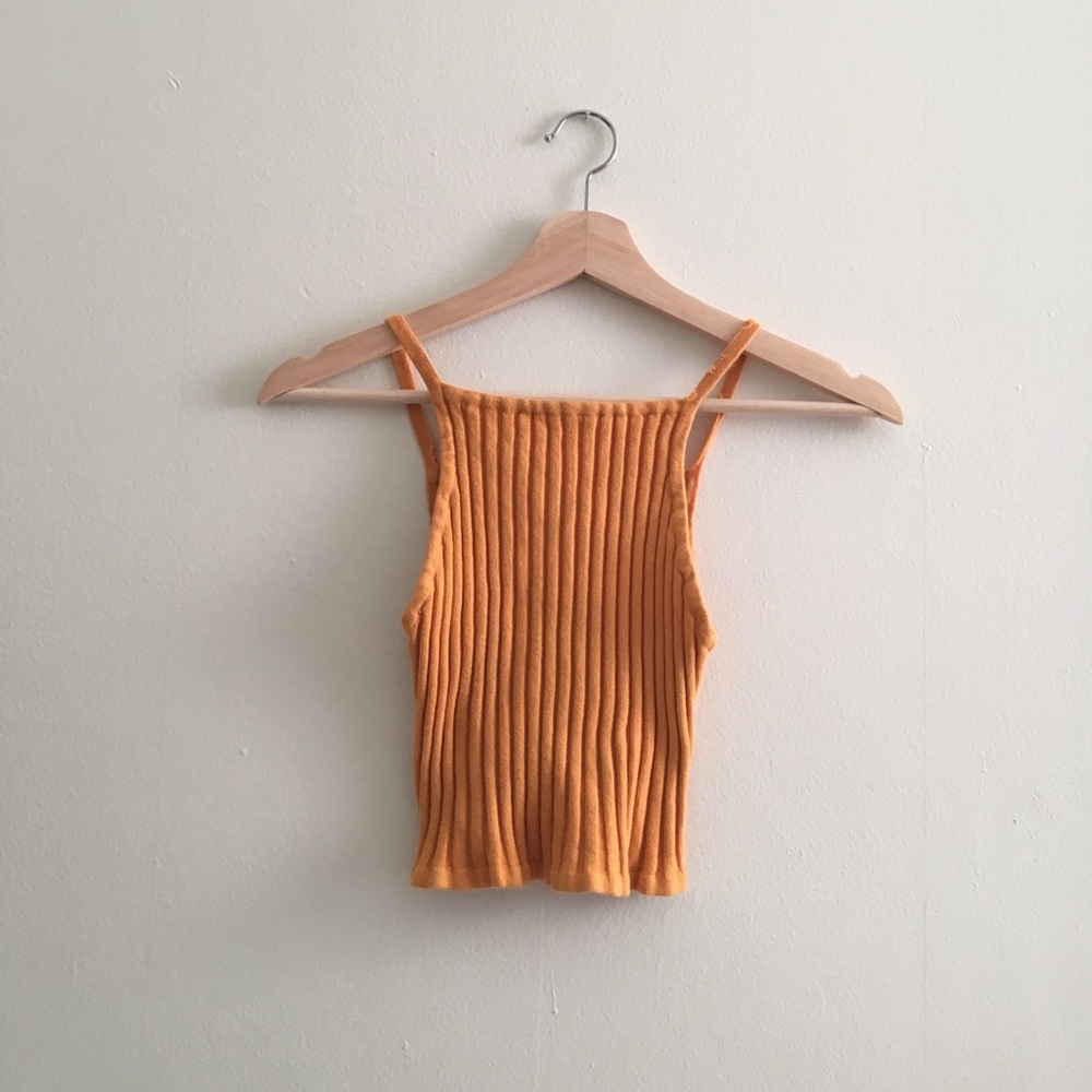Forever 21 Yellow Crop Top Cani